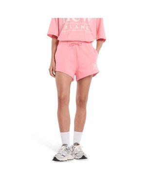 New Balance Fleece Mujer Pantalones Cortos - Rosa