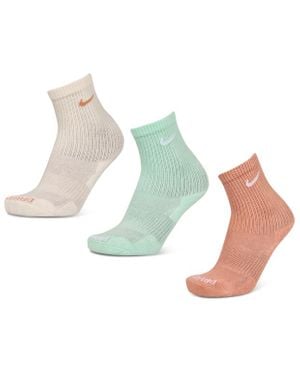 Nike Everyday Cushioned Crew 3 Pack Calcetines - Azul