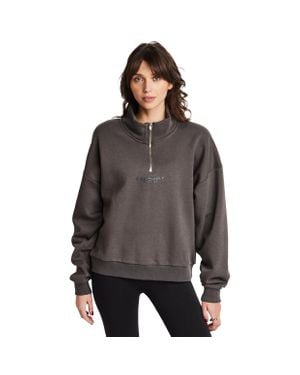 Peach Fit Studio Track Tops - Brown