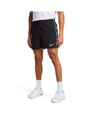 Nike Swim Logo Tape 5" Hombre Trajes De Baño - Negro