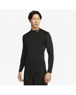 Nike Pro Fitness Long-Sleeve Track Tops - Black