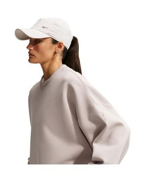 Nike 24.7 Impossiblysoft Dri-Fit Oversized Crew Mujer Sudaderas - Marrón