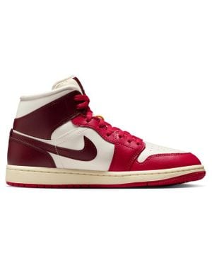 Nike Aj1 Mid Femme - Rouge