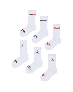 Nike Kids Crew 6 Pack Calcetines - Blanco