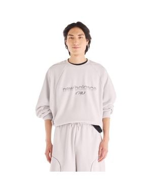 New Balance Terry Sweatshirts - Wit