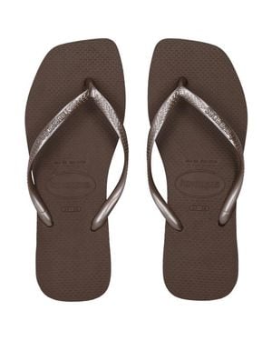 Havaianas Slim Glitter Ii Mujer Sandalias Y Flip-Flops - Marrón