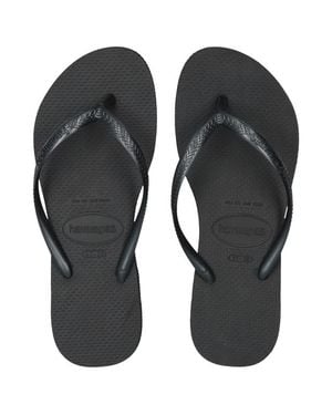 Havaianas Slim Flatform Mujer Sandalias Y Flip-Flops - Negro