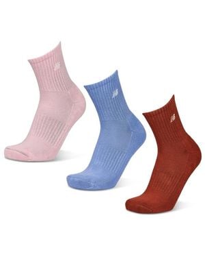 New Balance Ankle 3 Pack Socks - Blue