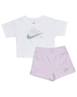 Nike Wild Flower Tracksuits - White