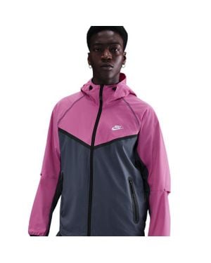 Nike Tech Woven Hoodies - Purple