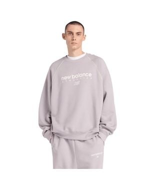 New Balance Fleece Sweatshirts - Purple