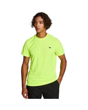 Lacoste Small Croc Logo Stripe T-Shirts - Green