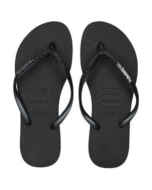 Havaianas Slim Glitter Ii Mujer Sandalias Y Flip-Flops - Negro