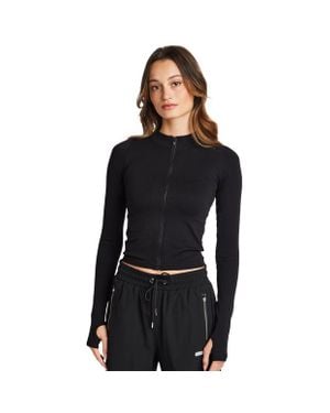 Peach Fit Lucia Seamless T-Shirts - Black