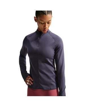 Nike Universa 1/4-Zip Long-Sleeve Top Track Tops - Blue