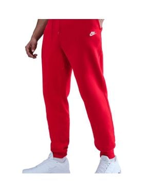 Nike Fleece Hombre Pantalones - Rojo