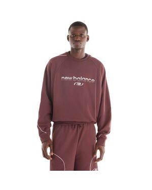 New Balance Terry Sweatshirts - Red