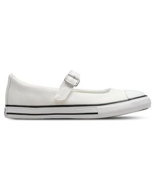 Converse Ctas Dainty Mary Jane Low Shoes - White