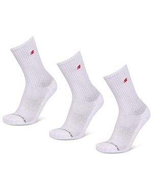 New Balance Crew 3 Pack Socks - Blue