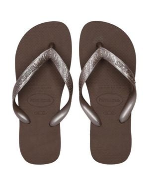 Havaianas Top Tiras Slippers En Sandalen - Bruin