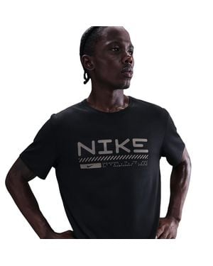 Nike Miler Hombre Camisetas - Negro