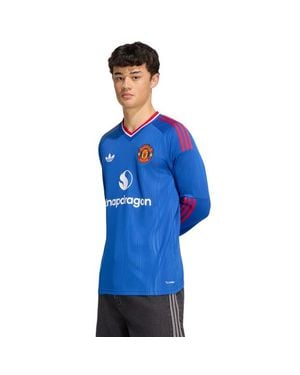 adidas Manchester United 26/27 Away Jersey Hombre Jerseys/Replicas - Azul