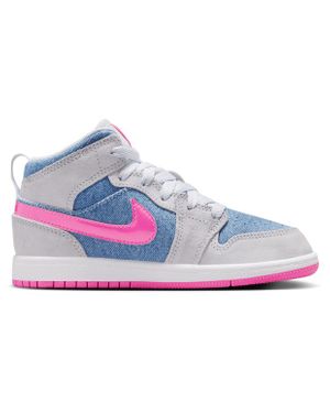 Nike Aj1 Mid Toddler Trainers - Blue