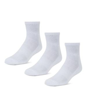 Foot Locker 3 Pack Active Dry Quarter Calcetines - Blanco