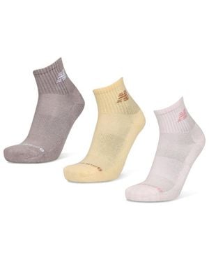 New Balance Ankle 3 Pack Socks - Green