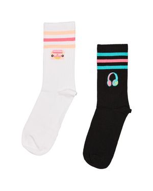 adidas Crew 2 Pack Socks - Pink