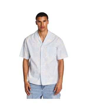 LCKR Tenzin Button Front Shirt T-Shirts - Blauw