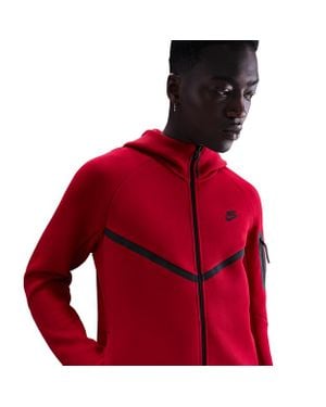 Nike Tech Fleece Hoodies - Red