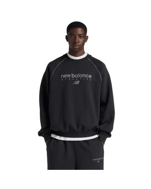 New Balance Fleece Sweatshirts - Black