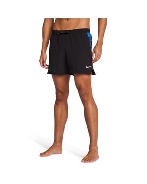 Nike 5 Inch Swim Shorts Print Shorts - Black
