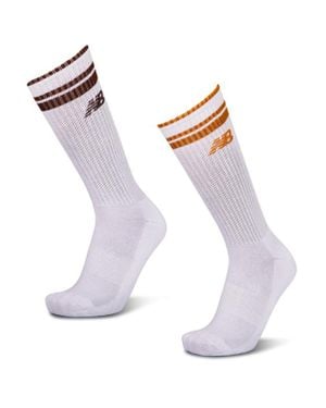 New Balance Crew 2 Pack Calcetines - Blanco
