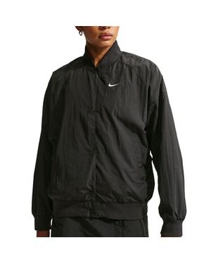 Nike Oversized Varsity Jacket - Black