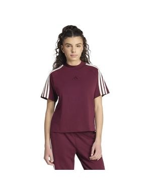 adidas Kit 3-Stripes T-Shirt T-Shirts - Paars