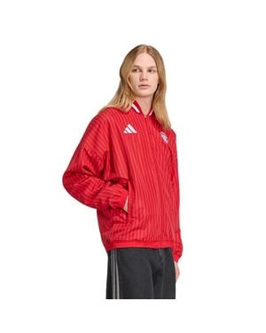 adidas Fc Bayern Muenchen Stadium Track Top Track Tops - Red