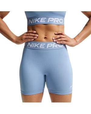Nike Pro 365 Mid-Rise Shorts Leggings - Blue