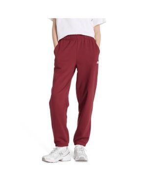 New Balance Terry Mujer Pantalones - Rojo