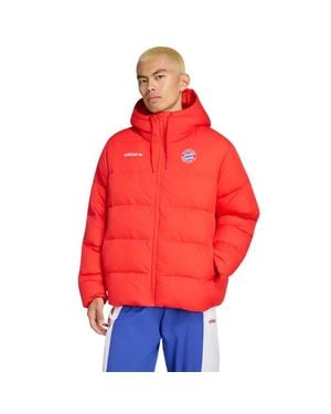 adidas Fc Bayern Muenchen Eqt Dw Jacket Hombre Chaquetas - Rojo