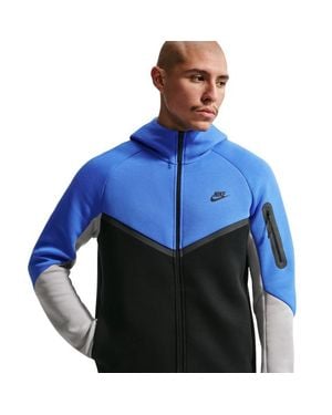Nike Tech Fleece Hoodies - Blue