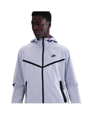 Nike Tech Woven Hoodies - Blue