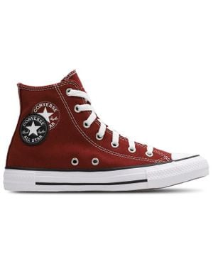 Converse Ctas Hi Shoes - Red