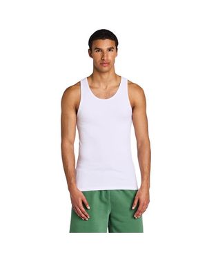 LCKR Flagship Rib Tank Vests - White