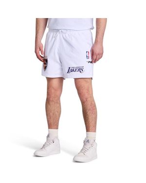 Pro Standard Los Angeles Lakers Ultras Hombre Pantalones Cortos - Blanco