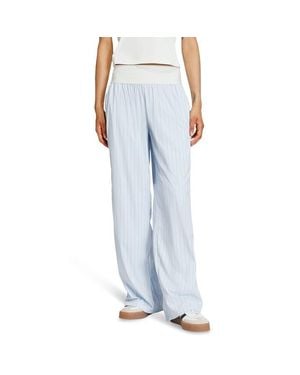 adidas Poplin Trousers Femme - Bleu