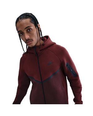 Nike Tech Fleece Hoodies - Red