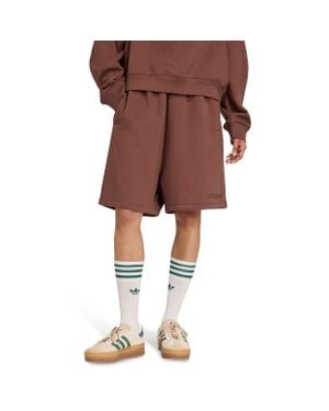 adidas Essentials Linear Shorts Oversized Shorts - Brown