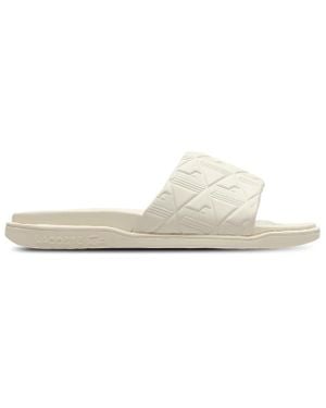 Lacoste Serve Slide Dual Homme Tongues Et Sandales - Blanc